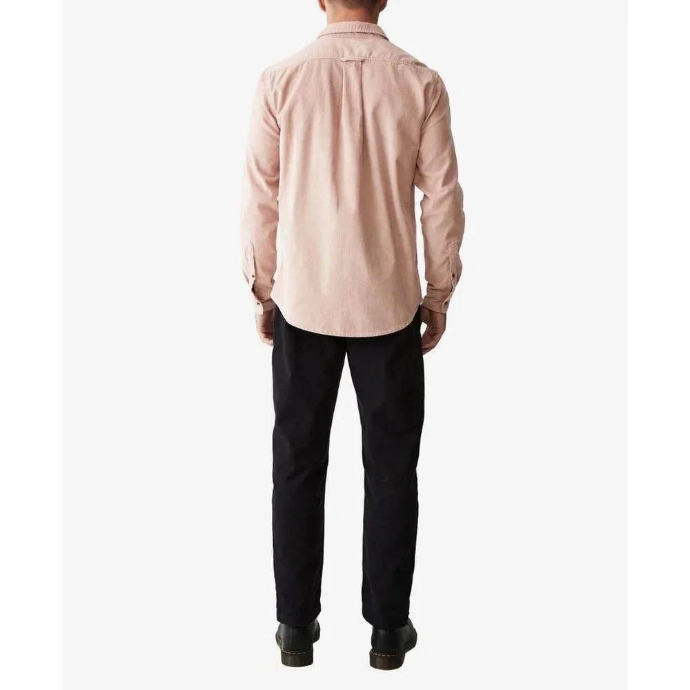 COTTON ON Men's Pink Haze Camden Long Sleeve Ribbed Shirt Size Large NWT W607AFA - Picture 2 of 3